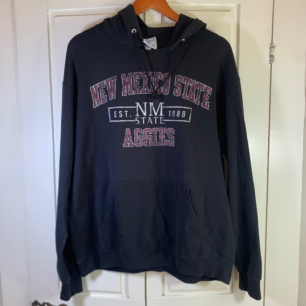 Champion New Mexico‎ State Aggies Hoodie Mens XL Black NMSU Pullover Sweatshirt